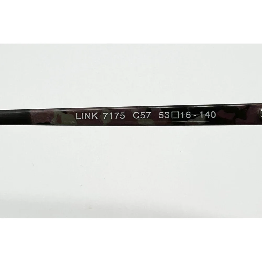 Link Occhiali Eyeglasses Women Brown Tortoise Full Rim 7175 C57 53-16-140
